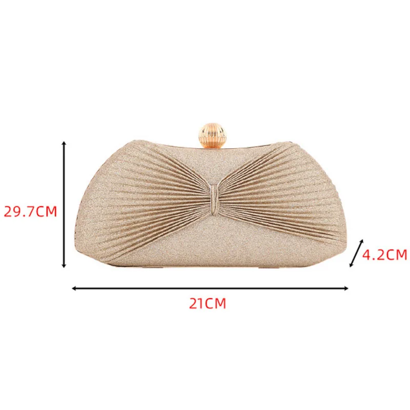 Classic Retro Small Handbags Wedding Party Fashion Bow Evening Bags For Women Luxury Designer Party Chain Shoulder Bag Clutches