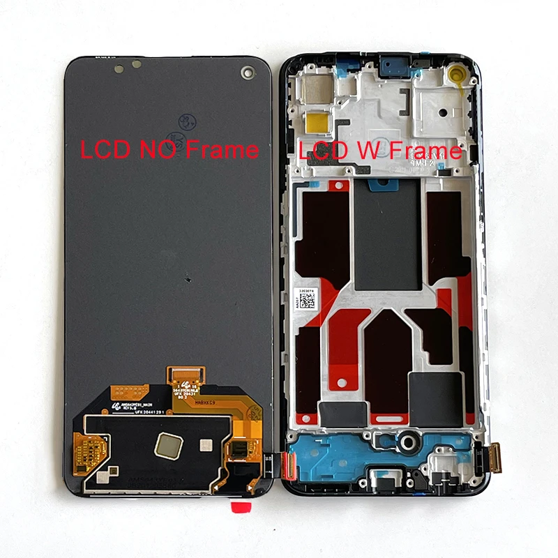 mobile lcd screen 6.43" Original AMOLED For Oppo Find X3 Lite CPH2145 LCD Display Screen Frame+Touch Panel Digitizer For Oppo Find X3 Neo CPH2207 the best screen for lcd phones cheap