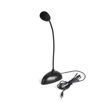 Supporto per spina da 3.5mm Mini microfono vocale da Studio microfono cablato a collo d'oca flessibile per Computer PC Desktop Notebook accessori