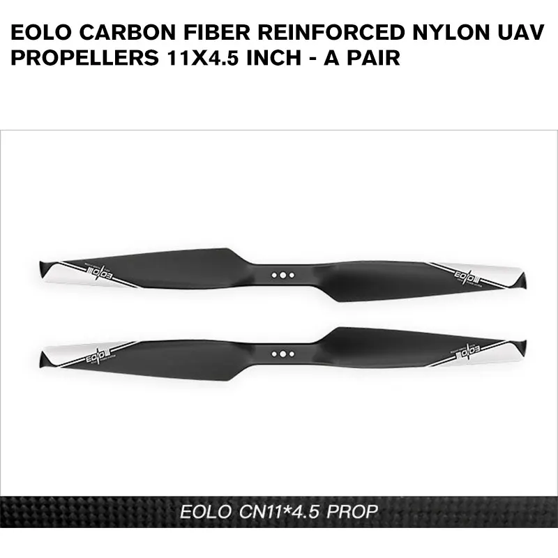 Eolo Carbon Fiber Reinforced Nylon UAV Propellers 11x4.5 inch-A Pair