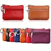 Single Zipper Purse Genuine Leather Female Male Birthday Gift Supplies Small Change Bag for Outdoor Traveling Camping 3