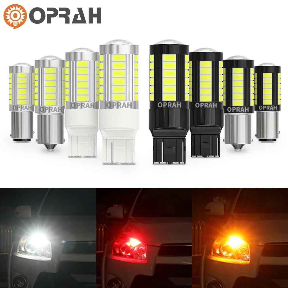 

1x p21w 1156 BA15S 5630 5730 лампочка задняя 33SMD P21W BAU15S P21/5W 7440 W21W W21/5W 7443 12V/24V сигнал поворота реверсивная лампа