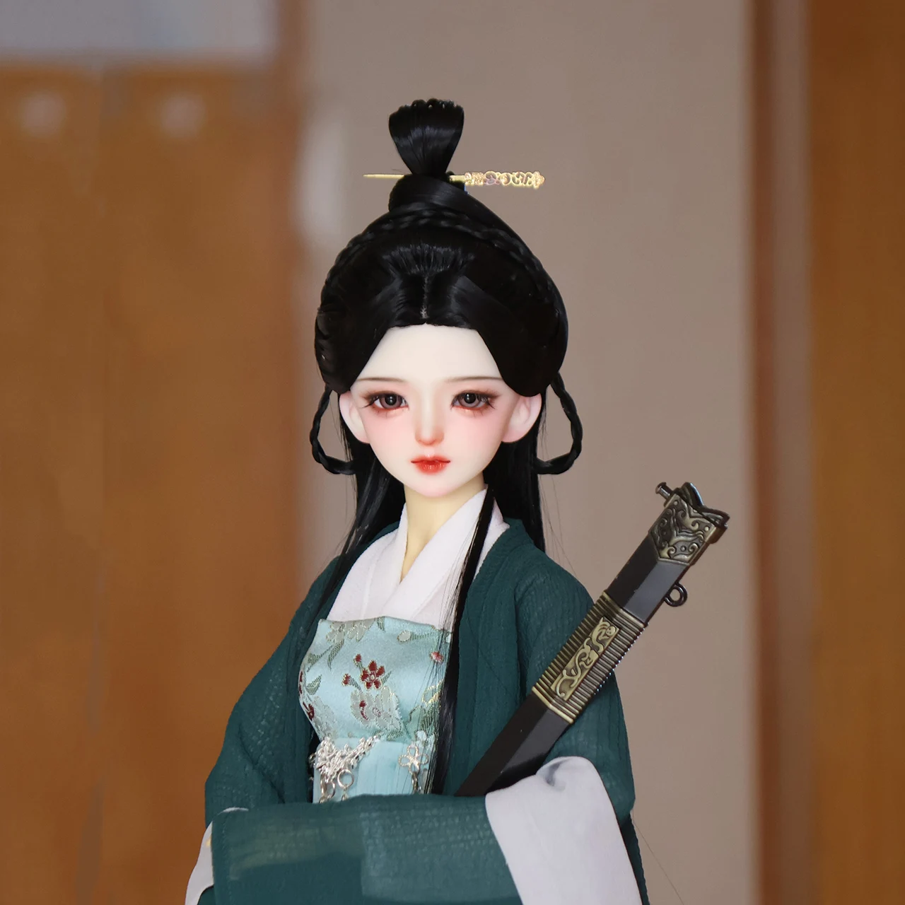 

1/4 1/3 Scale Ancient Costume BJD Doll Wigs Chinese Hanfu Vintage Long Hair Fairy Wig For MSD SD13 Girl SSDF Accessories A1895