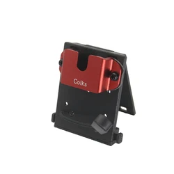 Heavy Duty Tactical Radio Holster with Belt Clip for Law Enforcement (Red)