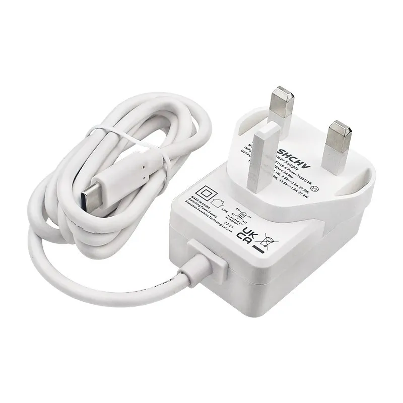 Raspberry Pi 5 PD 27W Power Supply 5.1V 5A USB Type C Power Adapter for EU US UK