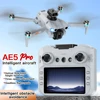 Aerial FPV New AE5 Pro GPS Drone 8K Camera Professional Brush Avoiding Obstacle with Large Screen Remote Control Folding Drone
