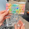Kawaii Cat Paw Pinch Toy Slow Rebound Blingbling Stress Relief Toy PU Transparent Cube Squeeze Toy Gift 1