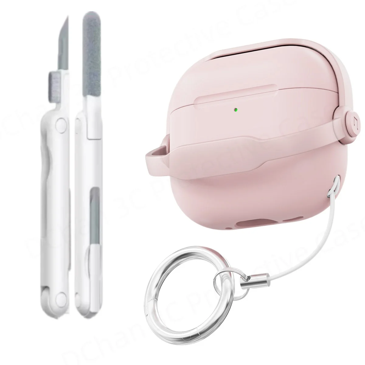 Music Boy Protective Headphone Case with Phone Stand & Cleaning Kit