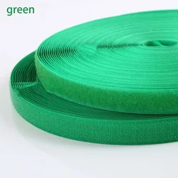 Multi - Length Sew - On Hook & Loop Fabric Fastener Strips - 20mm Wide, Non - Adhesive, - 5Meter (Green 20mm)