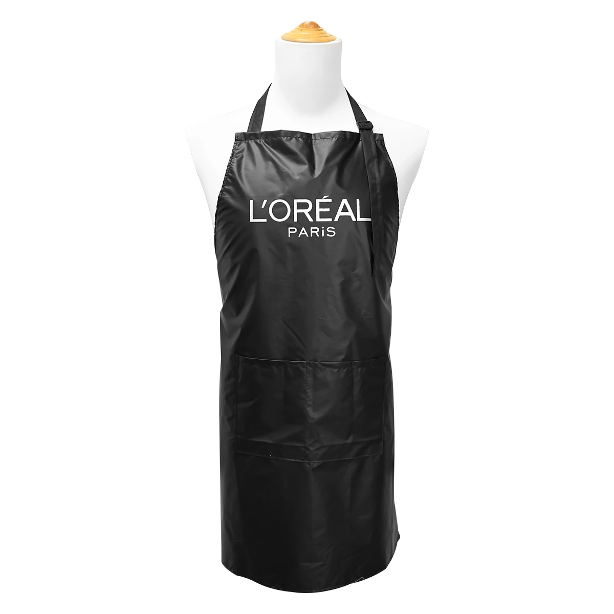 Waterproof Black Hairdresser's Apron for Styling and Shampooing