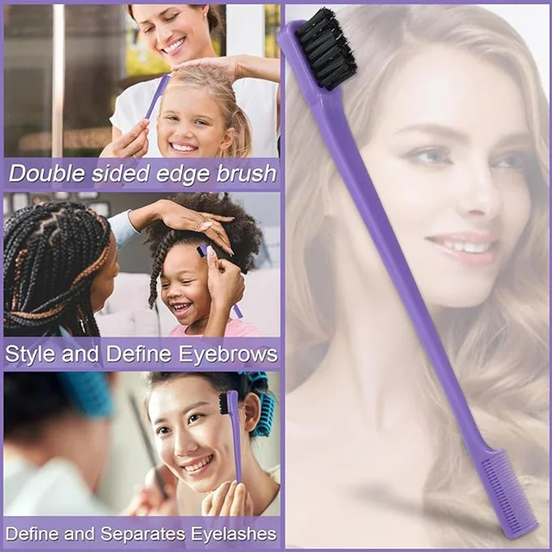 Comb Set Detangling Hair Brush Curly Hair Rat Tail Comb Edge Brush 5/6 Pcs