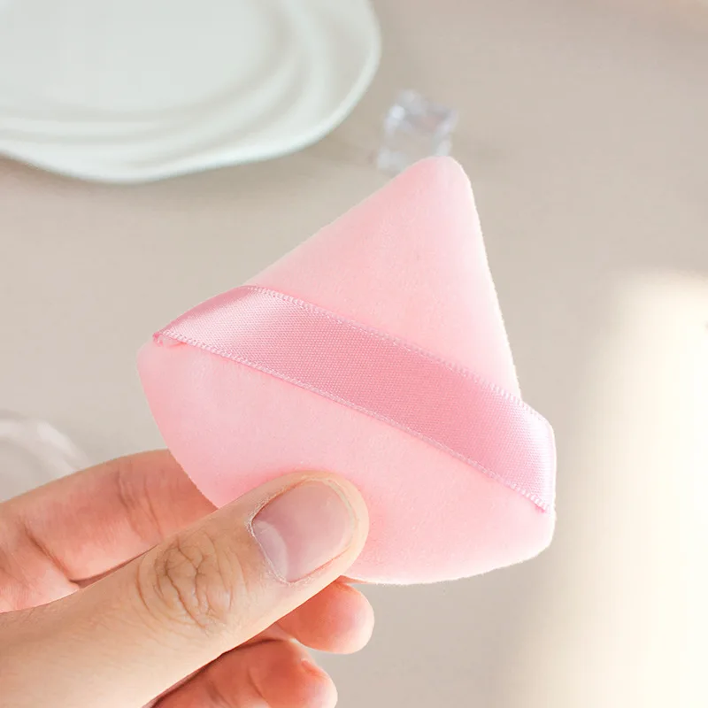 Triangle Powder Puff Soft Makeup Sponge for Face Make Up Eyes Contouring Shadow Cosmetic Washable Mini Velvet Foundation Puff 5