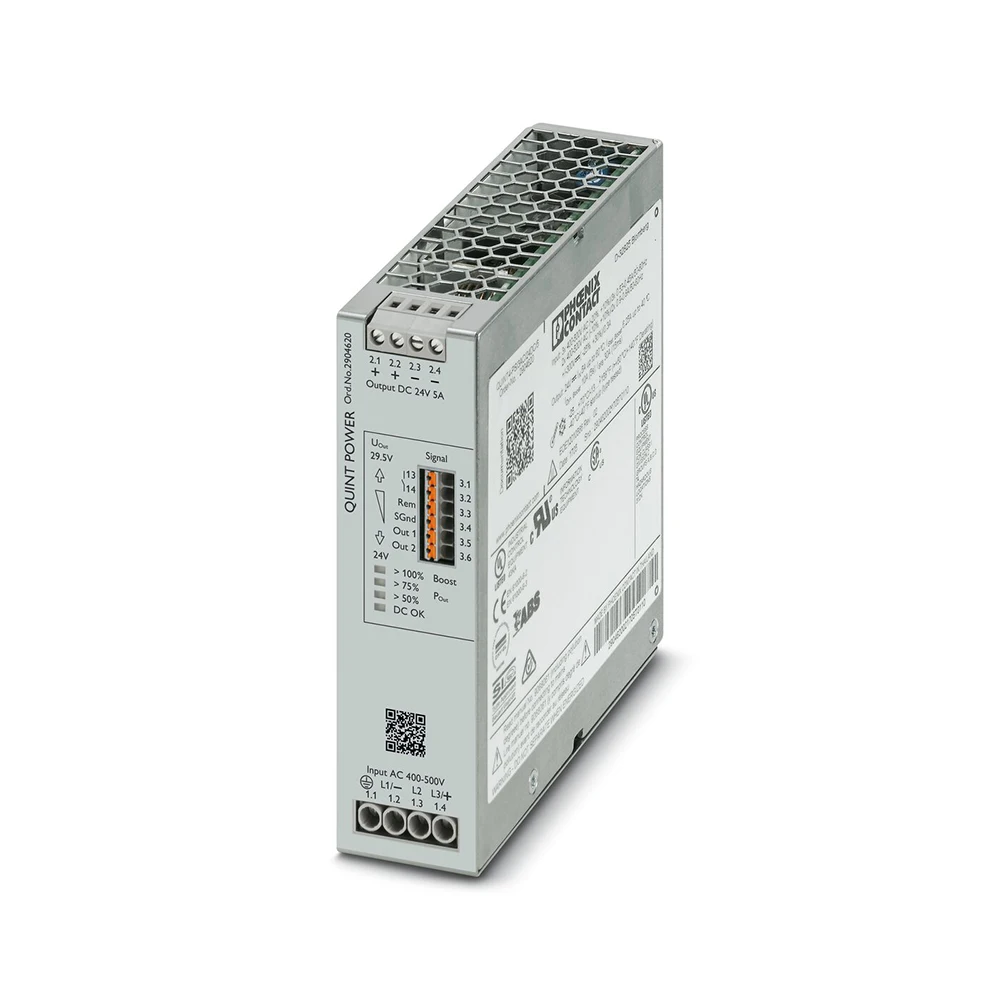Power Supply 2904620 QUINT4-PS/3AC/24DC/5 QUINT POWER For Phoenix Output 24VDC/5A 7 Power Supply 2904620 QUINT4-PS/3AC/24DC/5 QUINT POWER For Phoenix Output 24VDC/5A - Image 5