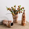 CAPIRON Rustic Ceramic Vase Textured Pottery Centerpieces Kitchen Bathroom Mantel Bedroom Living Room Home Decoration Objects 3