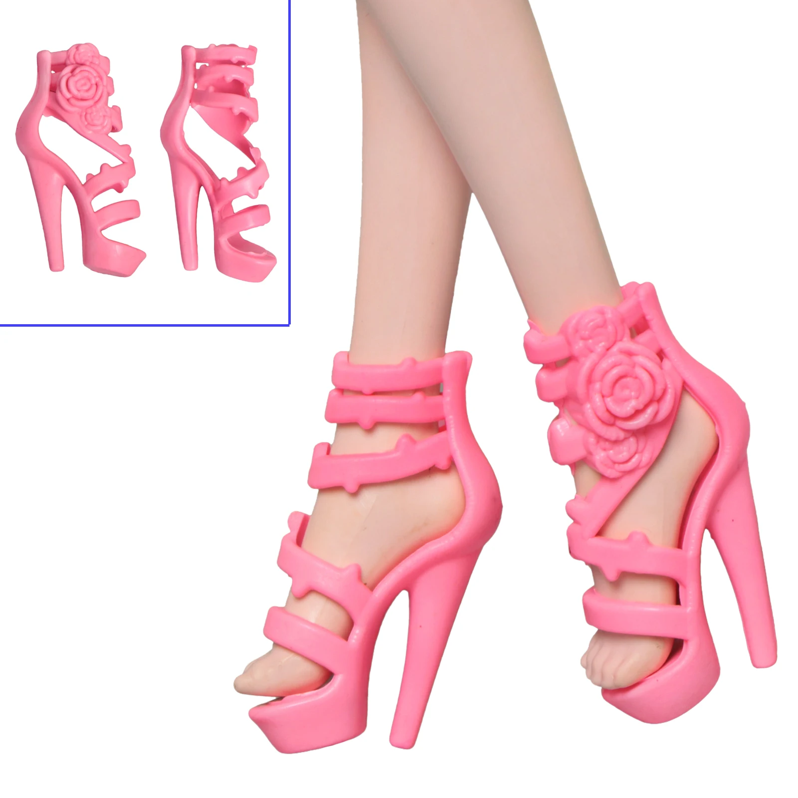 Doll Accessories Doll Shoes Wedding Party Wear Mixed Style High Heels Boot Sandals For Monster Doll DIY Toys