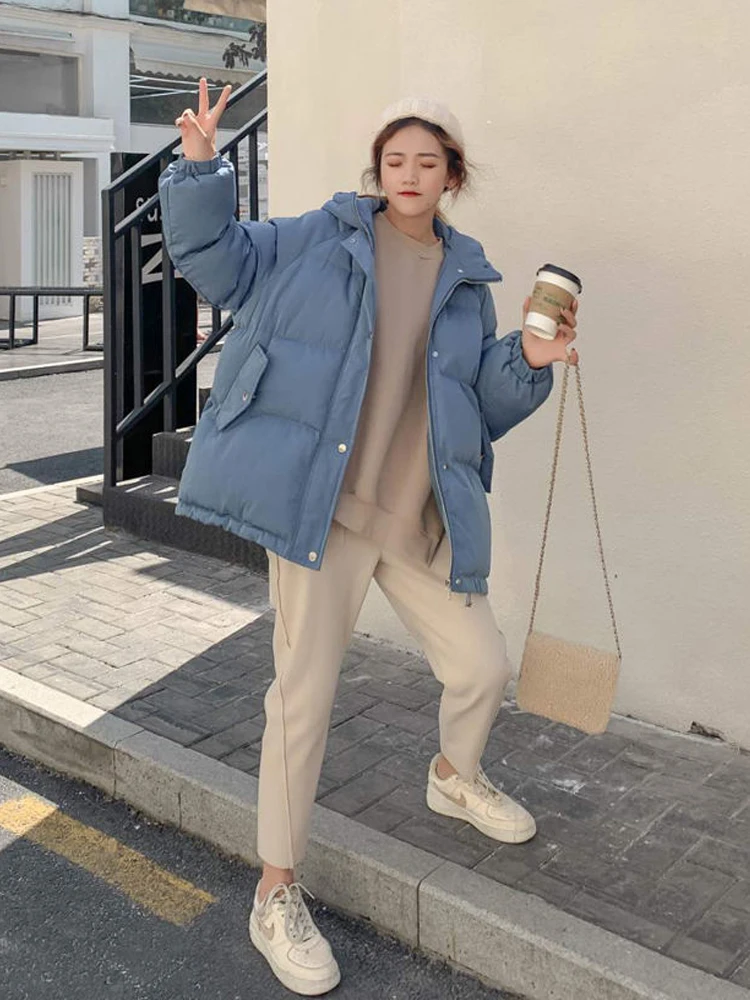 女性用パッド入りコットンジャケット ルーズフィット 厚手 女性用 冬用 2020 Sf97b374e749e43e29e66940fc342a