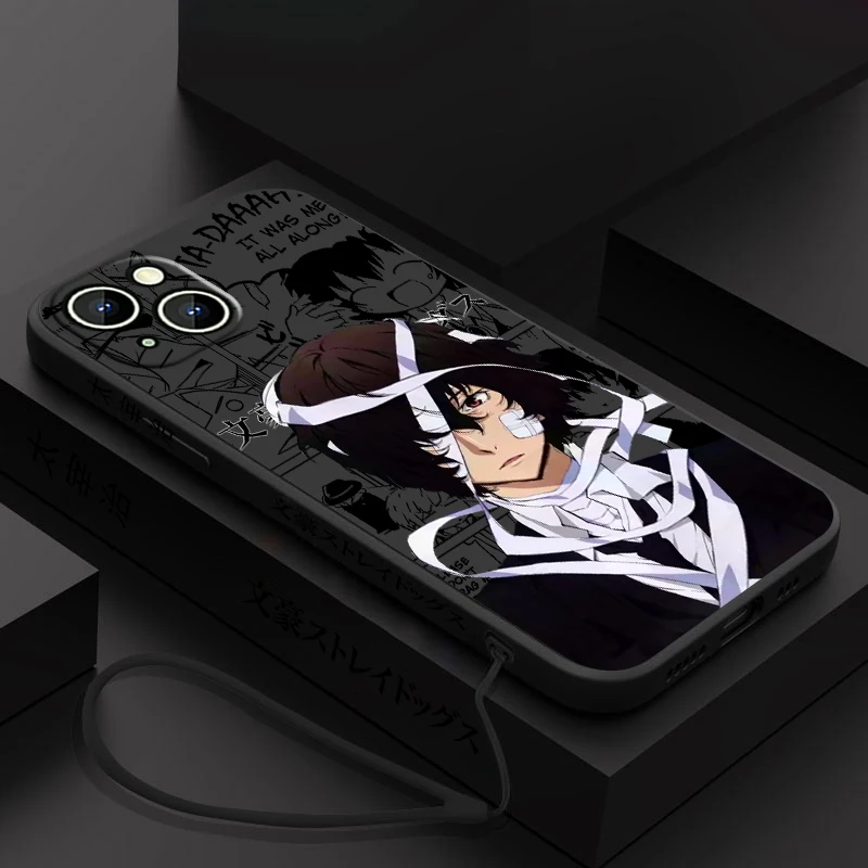 thumbnail image 1 of Funda de teléfono Bungo Stray Dogs Dazai para Apple iPhone 15 14 13 12 11 Pro Max Plus 8 7 SE Liquid Left Rope Capa Cover, 1 of 5