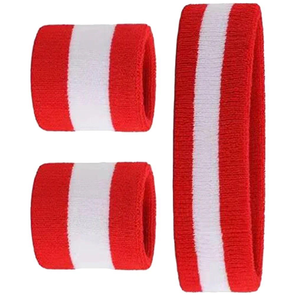 

Sports Headband Wristband Cotton Running Wristbands Sweat Headbands Men Mens Fitness Workout Fan Exercise for Women