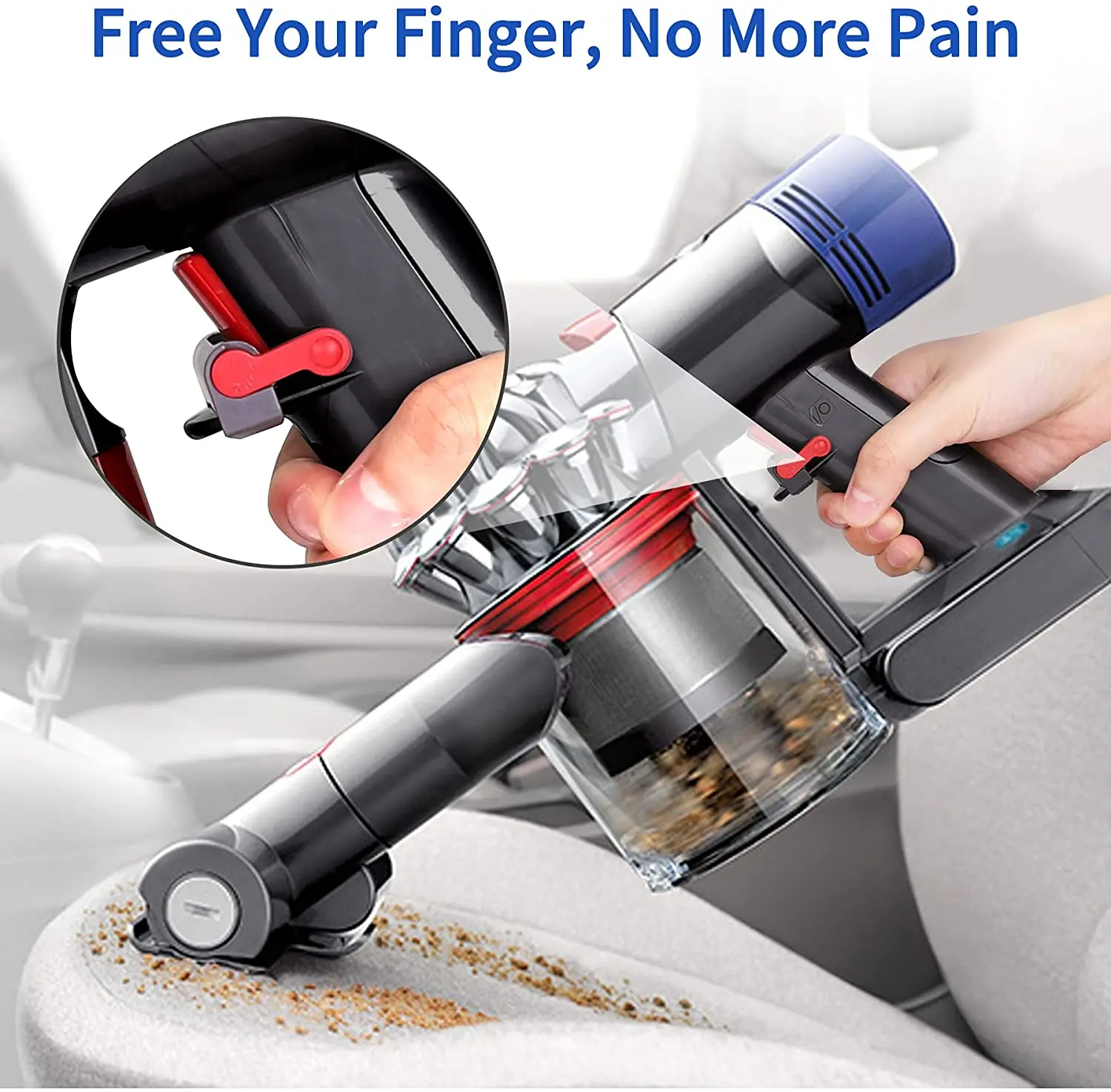 Per Dyson v7 BATTERIA 21,6v 6,0ah Fluffy Animal sv11 per Dyson v7