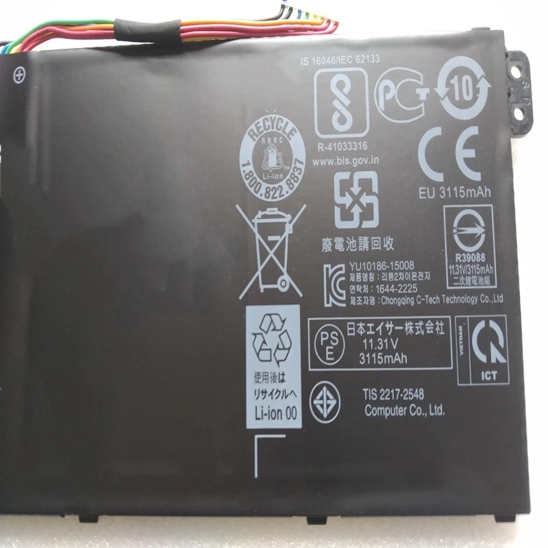 Acer Chromebook Bateria Ac14b18j Cb3 C810 Cb5 C730 Travelmate B115 B116 P276 X349 Girar Sp51351 Aspire A315 A317 E5771 - Imagem 6
