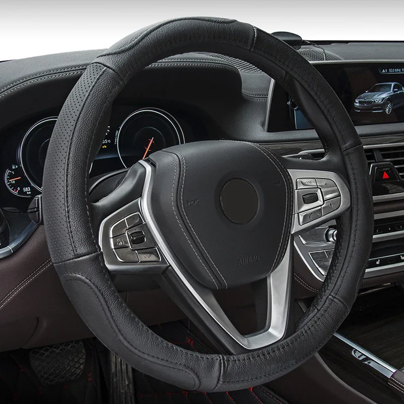

Car Steering Wheel Cover For Land Rover Range Sport Freelander 2 Discovery 3 4 Evoque Velar Accessories