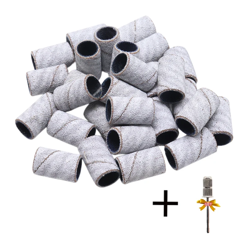 Nail Drill Bits 80 120 180 240 Grit Cutter Zebra Sanding Bands Foot Care Polishing Manicure Gel Polish Remover Replacement nail drill bits