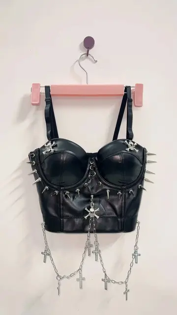 Spikey Cropped Bustier Top 6
