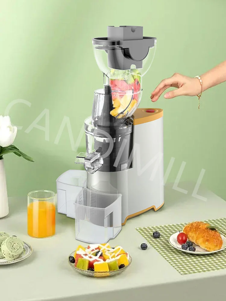 Slow Juicer Cold Press Large Caliber Electric Juicer Extractor Filter Free Easy Wash Electric Fruit Apple Orange Citrus Juicer 3