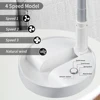 UNITEDTIME Desk and table fan, Foldable Fans Portable Travel Fan Battery Operated or USB Powered,Adjustable Height,My Foldaway 4