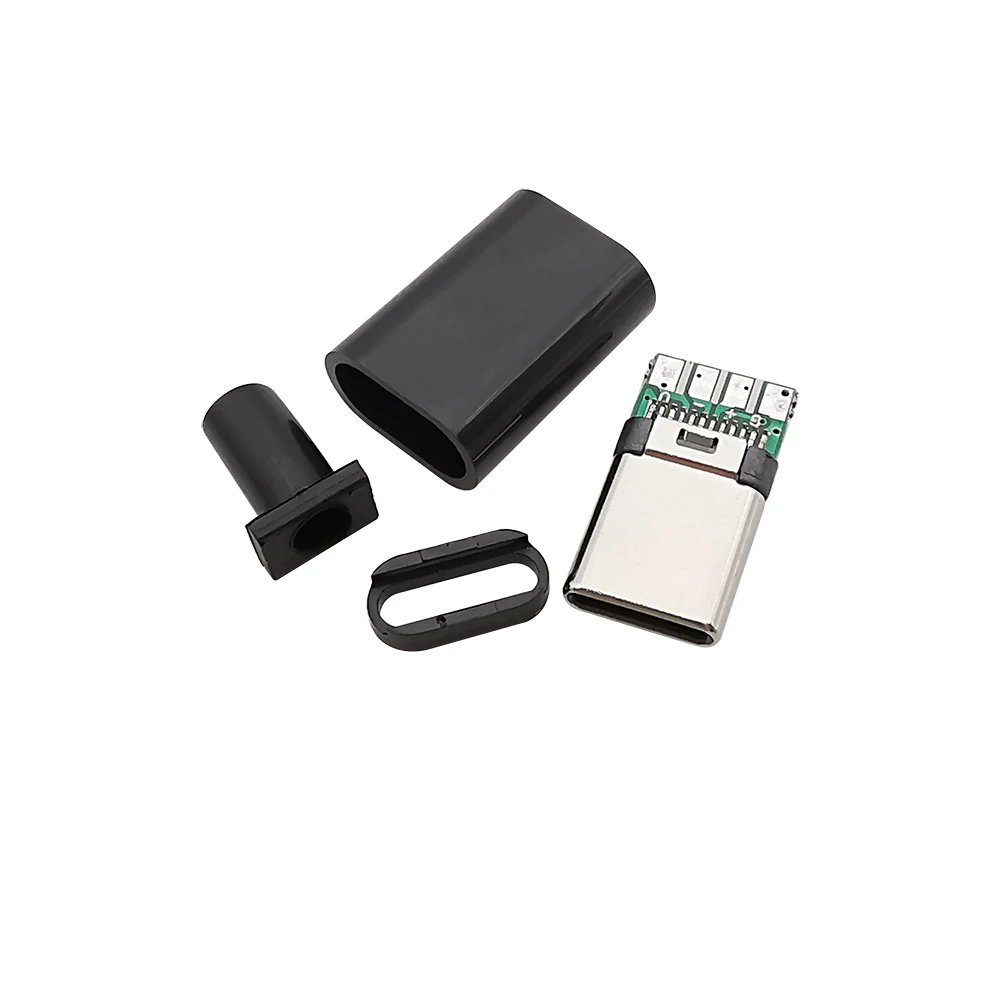 5Pcs TYPE C USB 3.1 24 Pin Male Plug Welding Connector Adapter Housing Type-C Charging Plugs Data Cable Accessories Repair Type C Connectors