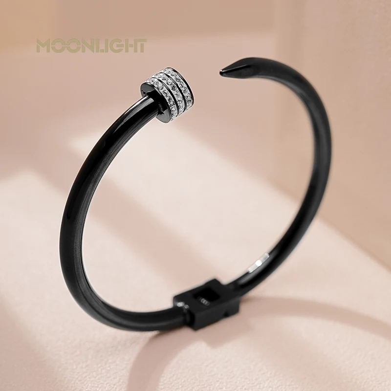 Bangle Bracelet Stainless Steel Screw For Women Accessories Gift