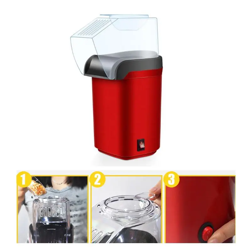 D0AB Hot Air Popper Maker Delicious Healthy Gift Idea for Kids Self-made DIY 3