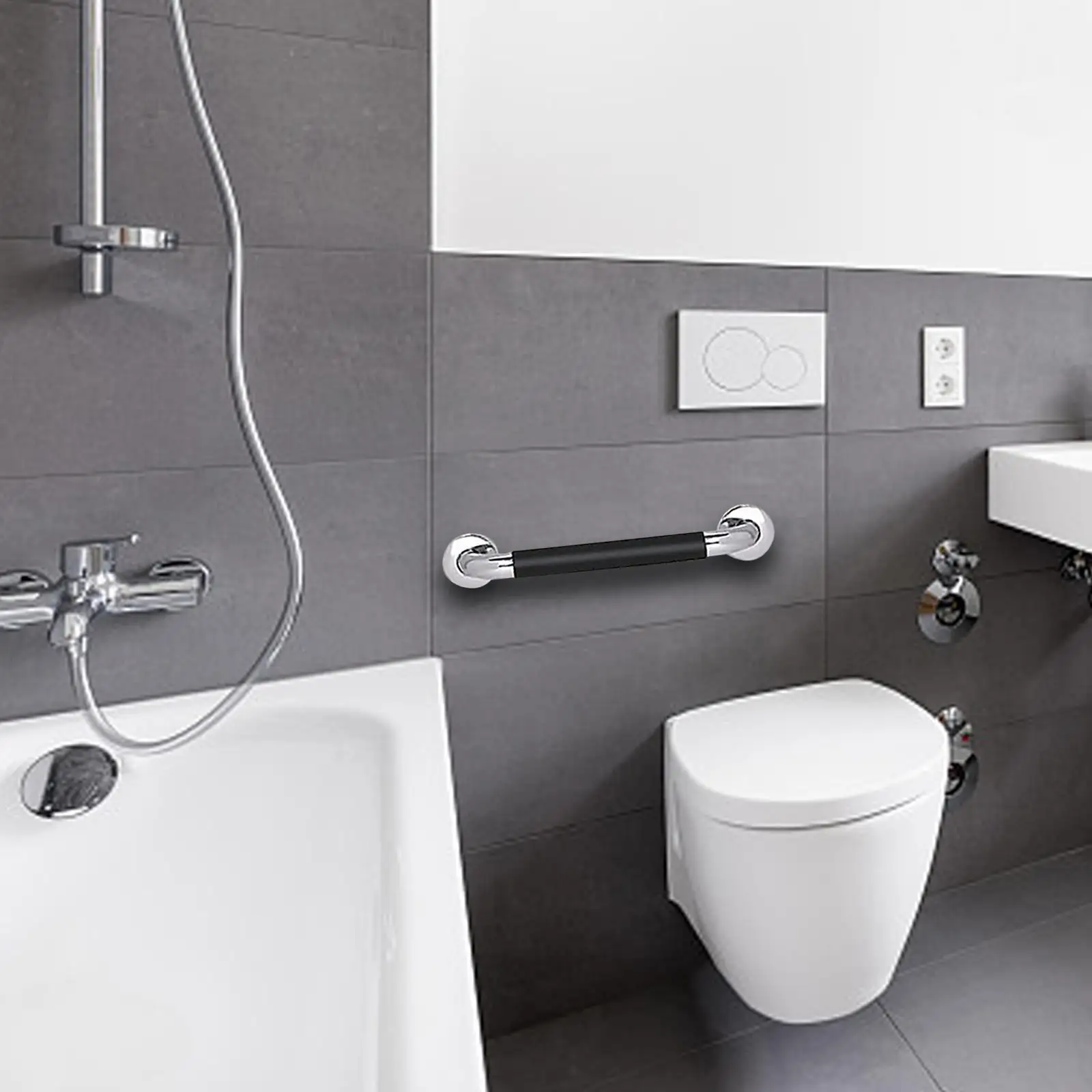 Shower Grab Bar Handle Anti Scratch Grab Bar Anti Rust Shower Grab Bar Hand Rail Support Grab Bar