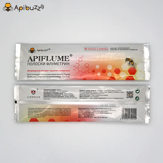 Méhkat Kezelés Orosz Változat Apibuzz Apiflume 20-Szalag Flumethrin Csík A Varroa Atka Vezérlő Méhészeti Berendezésekhez - Image 3