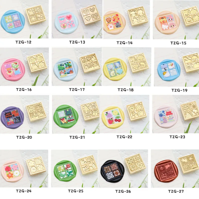 Copper Head Plant Love Cake Pattern Seal for Greeting Card Decoration