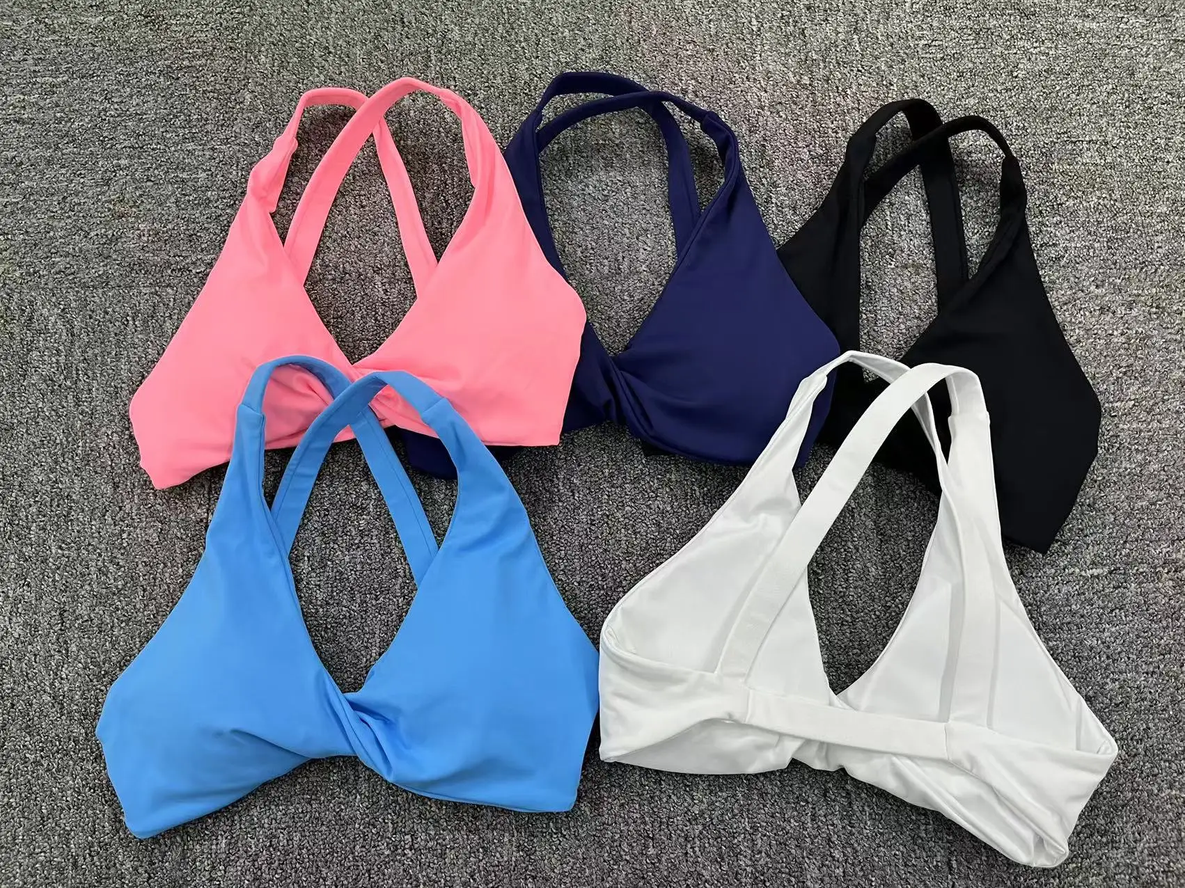 Women Yoga Vest Bra Tight Quick-drying Sportswear Outdoor Running Fitness Solid Color Pink Underwear