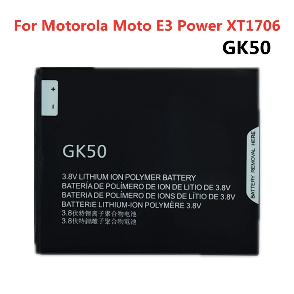 

1 x 3500mAh Replacement Battery GK50 For Motorola Moto E3 Power XT1706 Smartphone Battery High Quality Phone Batteries Bateria