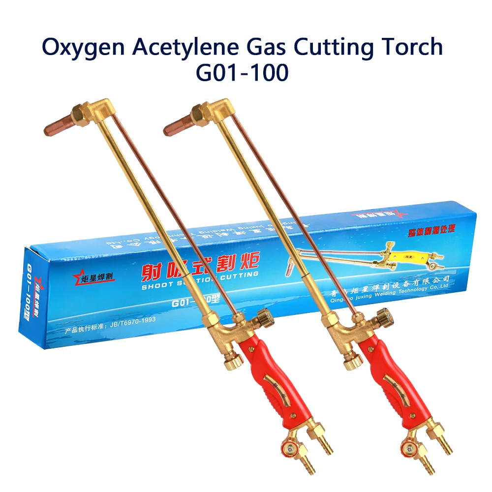 

Gas Copper Suction Cutting Torch G01-100 Oxygen Acetylene Gas Cutter Torch Aluminum Valve Knob