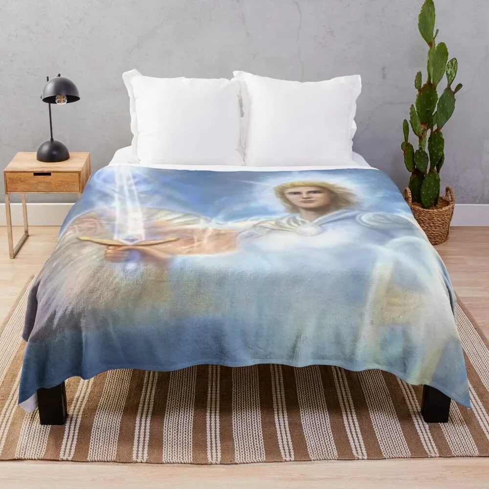 

Saint Michael The Archangel Throw Blanket Beautifuls Dorm Room Essentials Large Soft Big Blankets