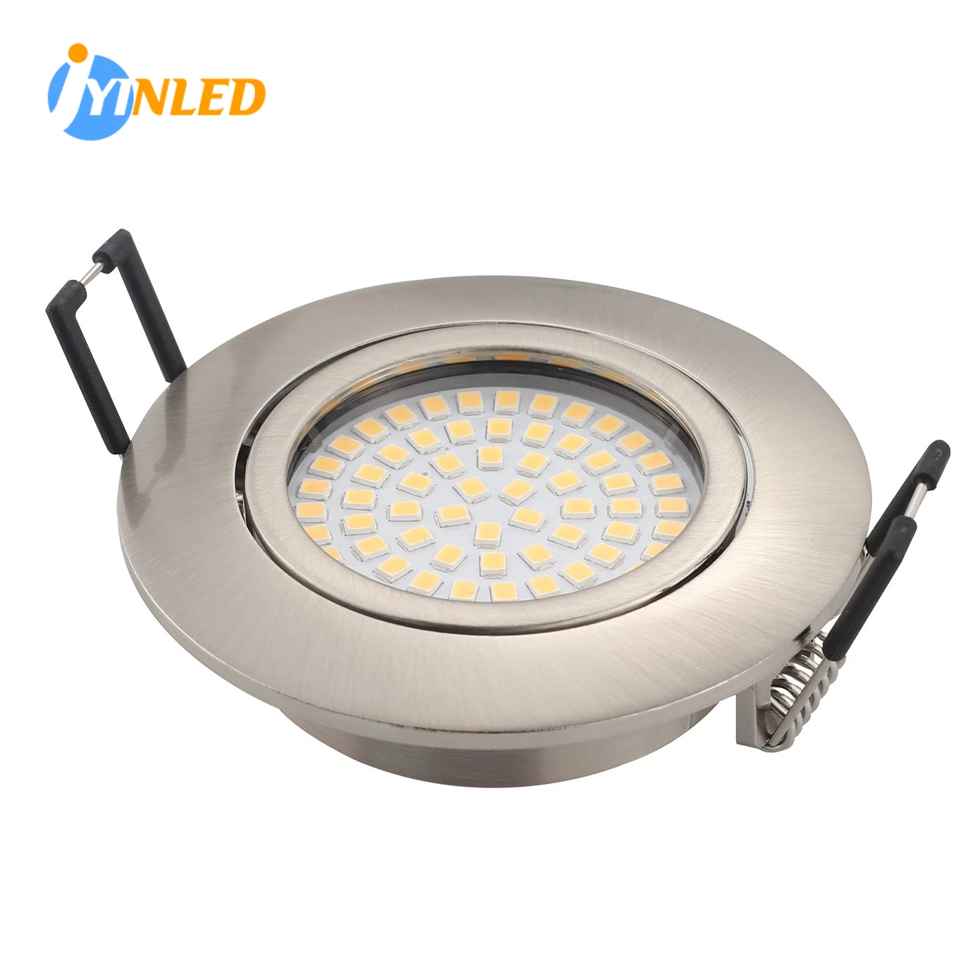 5W / 450lm Mains Powered Ultra Slim Adjustable Tilt Recessed LED Ceiling Light Downlight Round Spot Lights for Ceiling