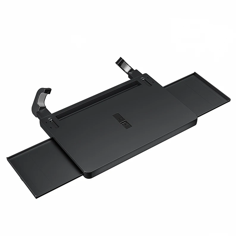 שולחן מגש לרכב, שולחן מזון מתקפל למחשב נייד, שולחן עם גלגל ההגה האוטומטי, מתכוונן לכוס מים, תושבת למחשב