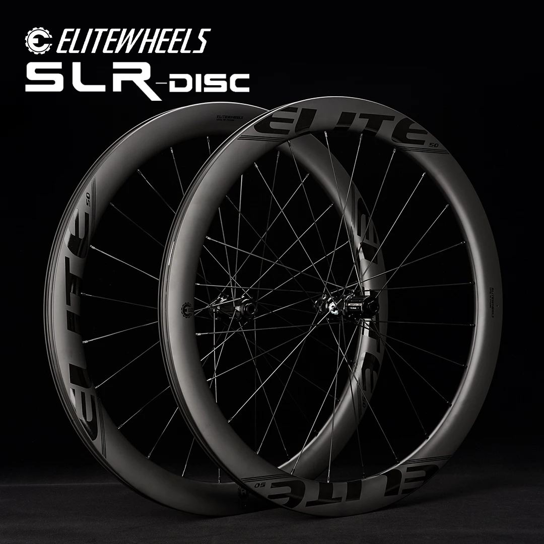 ELITEWHEELS SLR Disc Brake Carbon Road Bike Wheels RD13 Ratchet System 36T Clincher Tubeless 700c Cyclocross Wheels carbon bike wheelset bike wheelset carbon wheelset