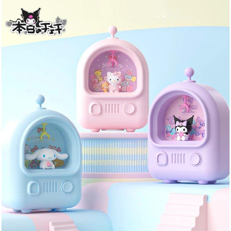 

Kawaii Sanrio Kuromi Night Light Cinnamoroll Anime Cute Piggy Bank Student Bedroom Decoration Birthday Gift Toys for Girls