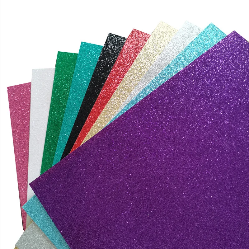 Multi Color Glitter Card Stock Paper , 300gsm Or 200gsm A4 Glitter Card