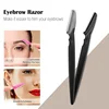 12Pcs Mix Color Eyebrow Razor Women Face and Body Safe Trimmer Hair Shaver Eye Brow Remover with Cover Small Makeup Tools Set 3