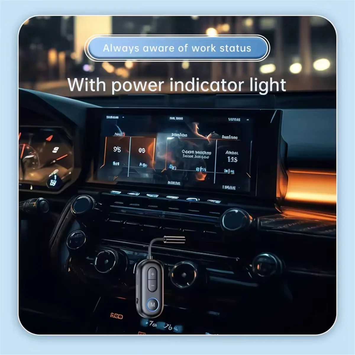 Hot sale Bluetooth 5.4 Audio Transmitter Receiver 3.5MM AUX Hifi Stereo Adapter with Mic for Car Airplane TV PC Speaker Black