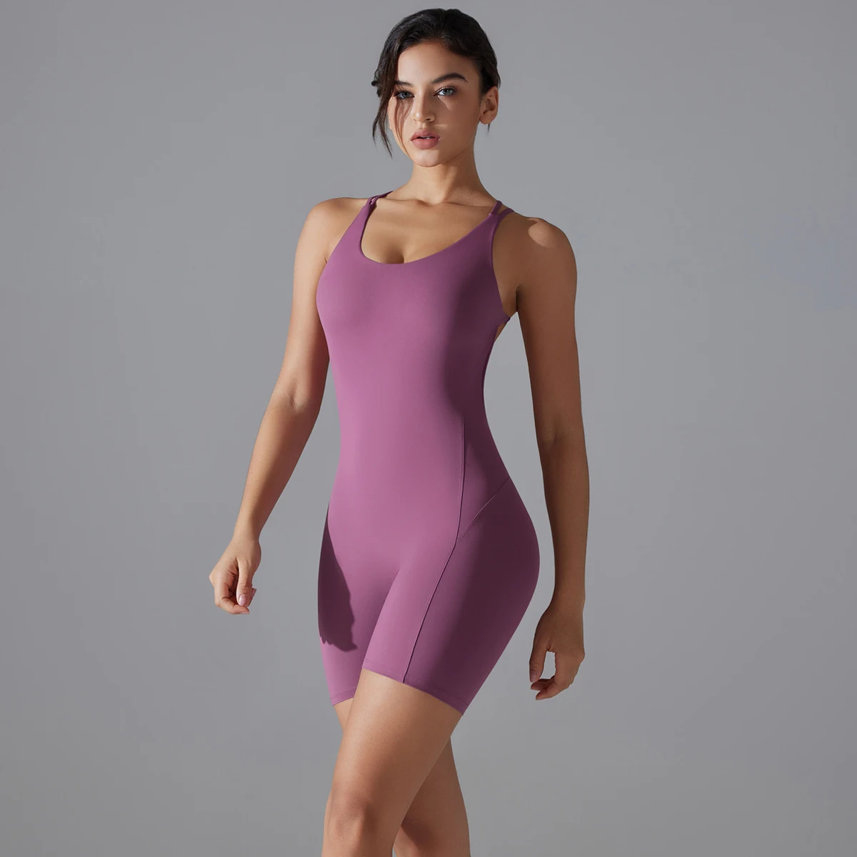 Yoga set sports set gym workout set sportswear set fitness set fitness jumpsuit fitness one piece wear yoga set romper backless stretch bodysuit gym clothes push up sportswear tummy control skinny