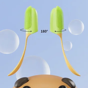 Pet Silicone Tooth Cleaning Care Finger Wrap Cat Dog Oral Cleaning Toothbrush Tool Dog Cat Finger Toothbrush Supplies 5