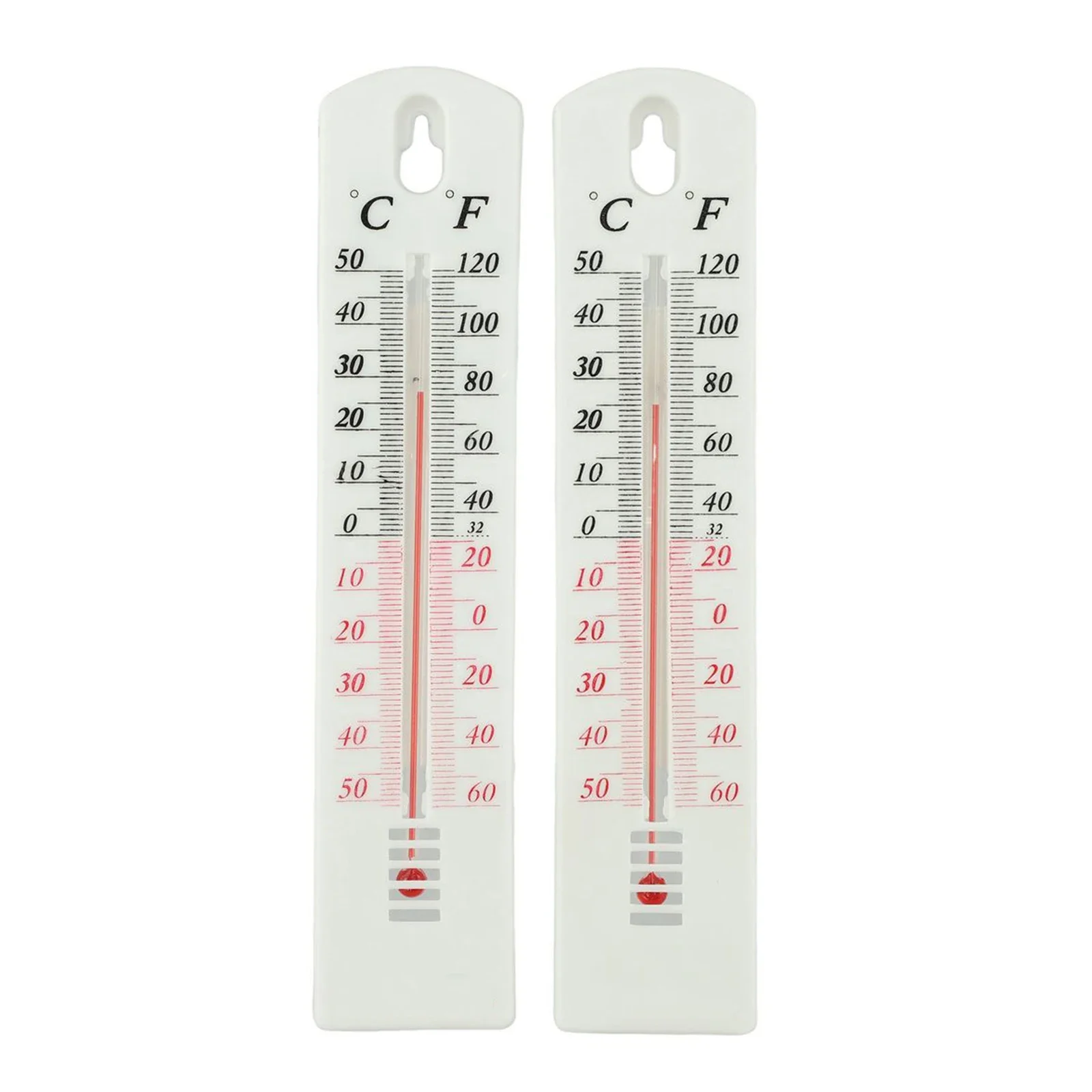 

2 Pcs Thermometer Hot Sale Size 196mm X 43mm Approx Brand New Durable Fahrenheit: -60° To 120° Celsius: -50° To 50°