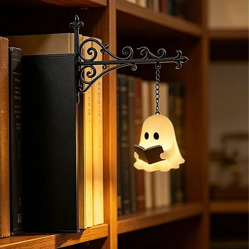 Halloween Retro Bookshelf Lighting Wall Mounted Reading Lamp Metal